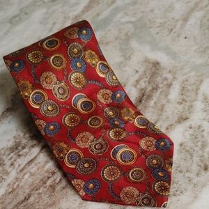 Kieselstein-Cord Burgundy Teal Brown. and Gold Tie